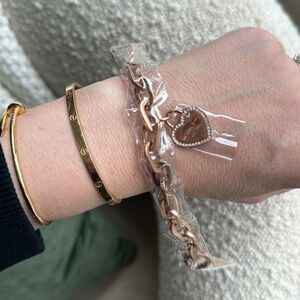 BRAND NEW Michael Kors Charm Bracelet Rose Gold